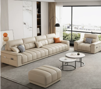 北欧简约雪尼尔棉麻布艺沙发